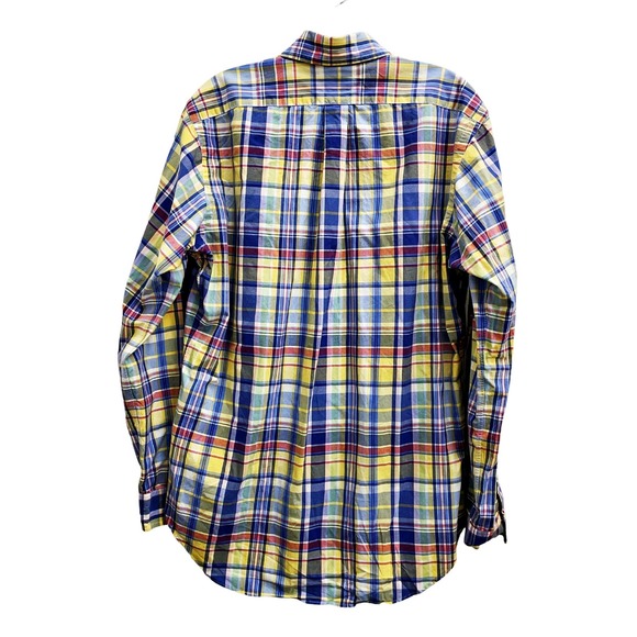 Ralph Lauren Madras Plaid Shirts Lot of (3) Medium Long Sleeve Button Up *READ* - Picture 7 of 10